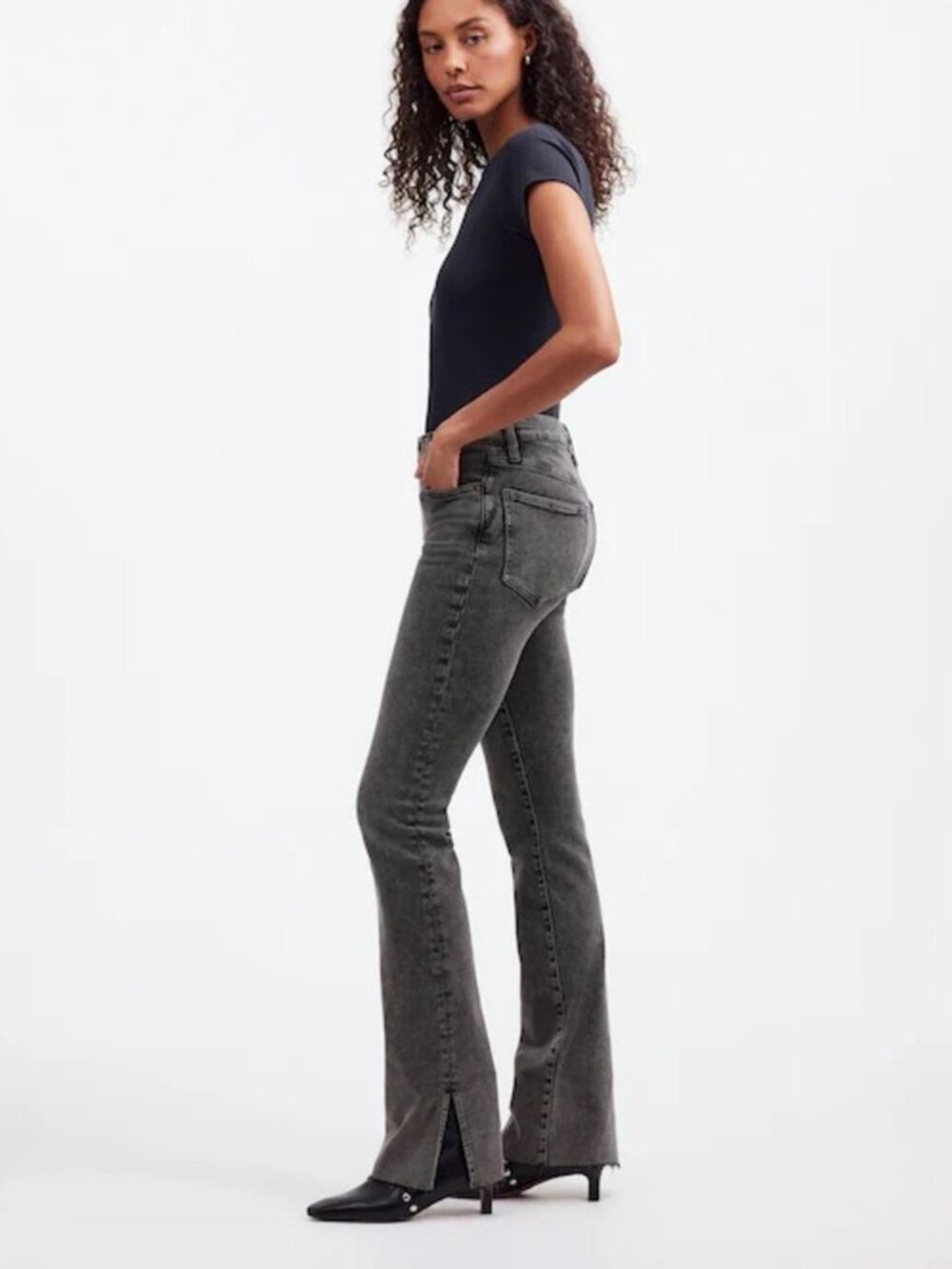 Madewell Kick Out Full Length Jeans Size 31 x 31" Gray